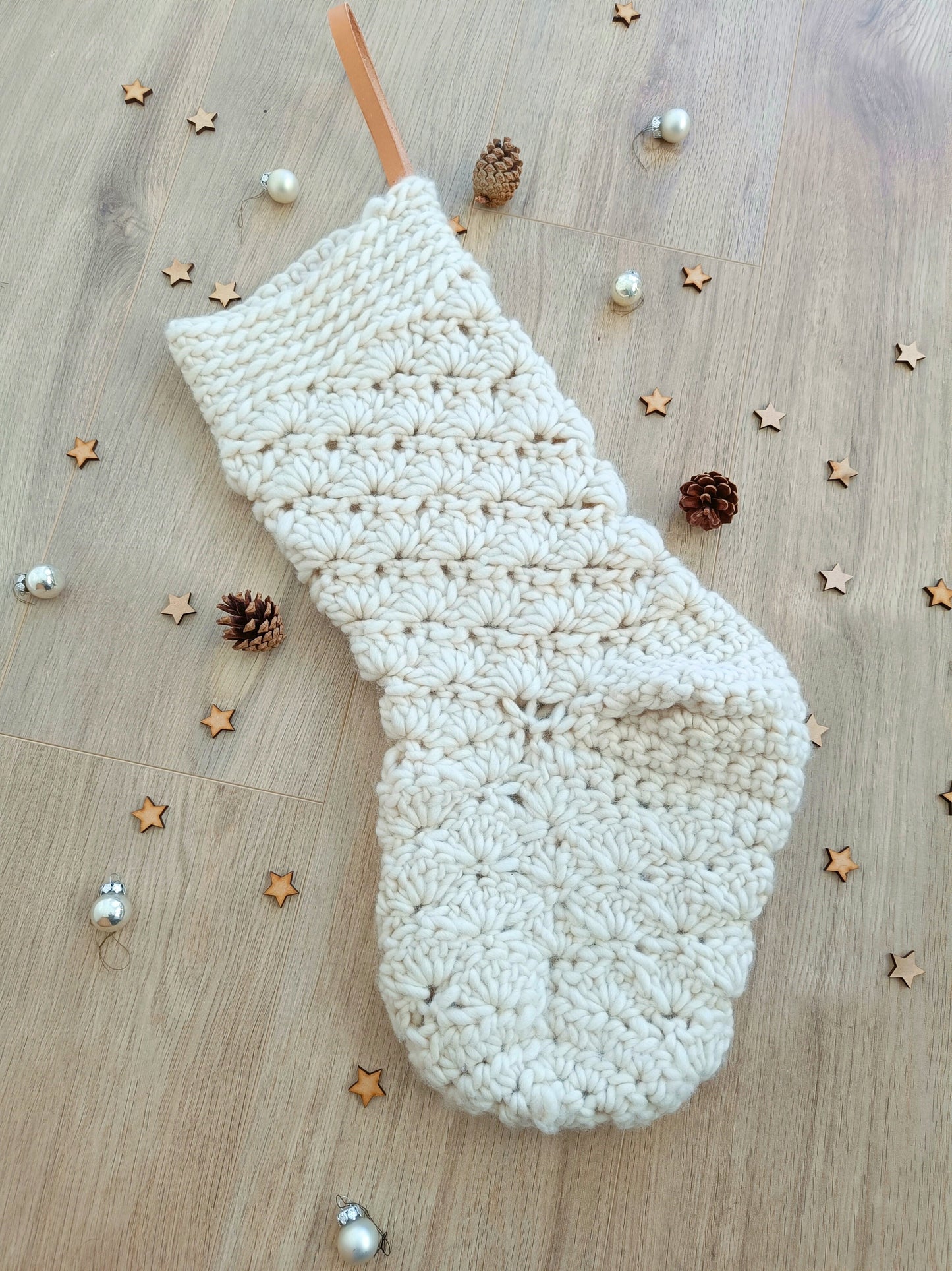 Easy Crochet Pattern - Giant Christmas Stocking - King & Eye