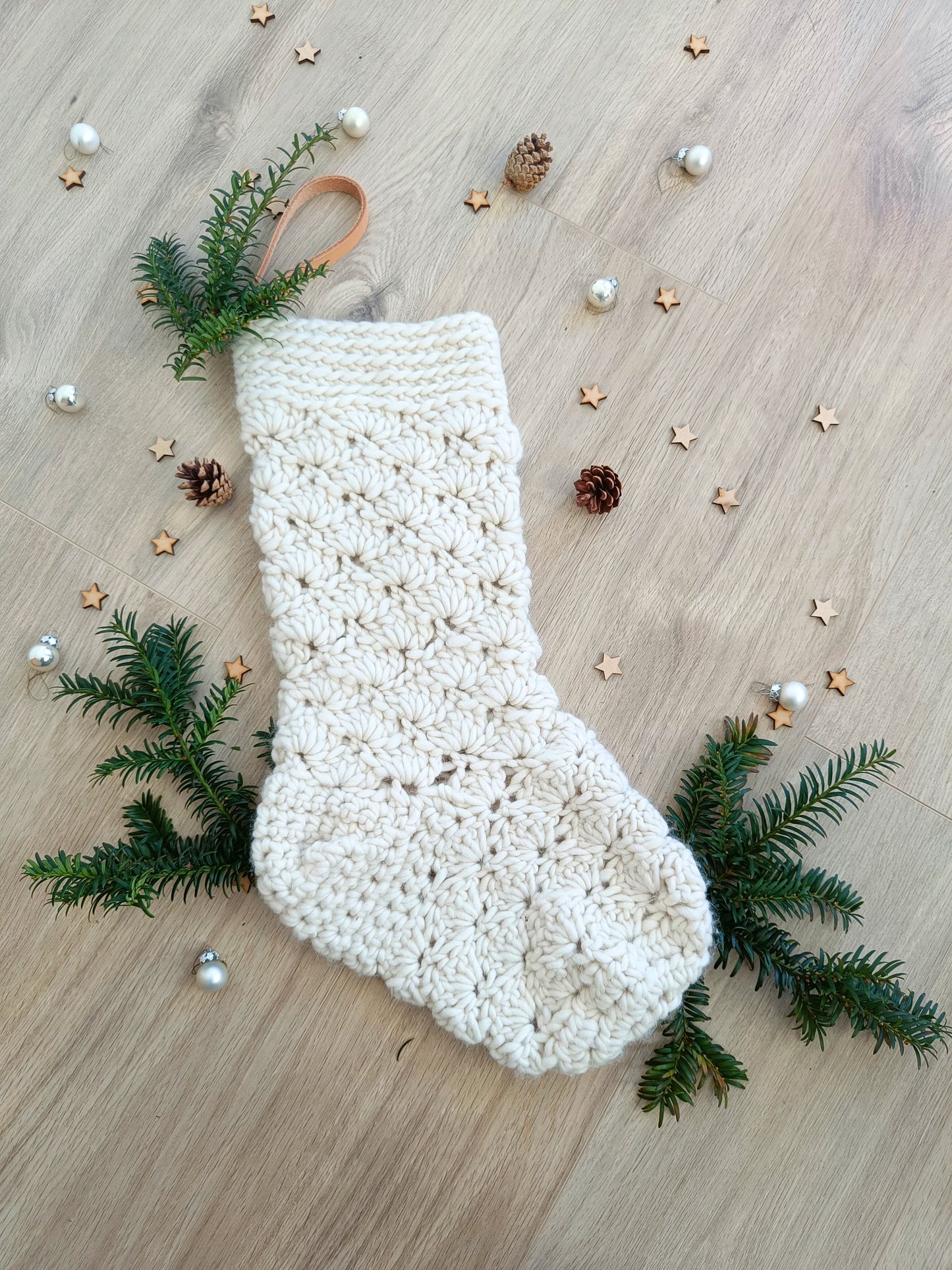 Easy Crochet Pattern - Giant Christmas Stocking - King & Eye