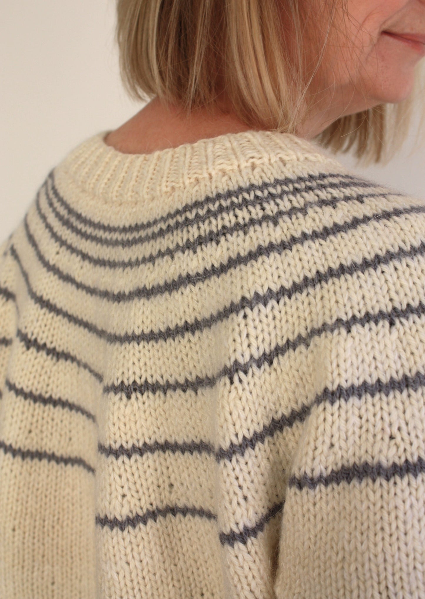 Easy Top Down Yoke Knitting Pattern - Colvend Sweater - King & Eye
