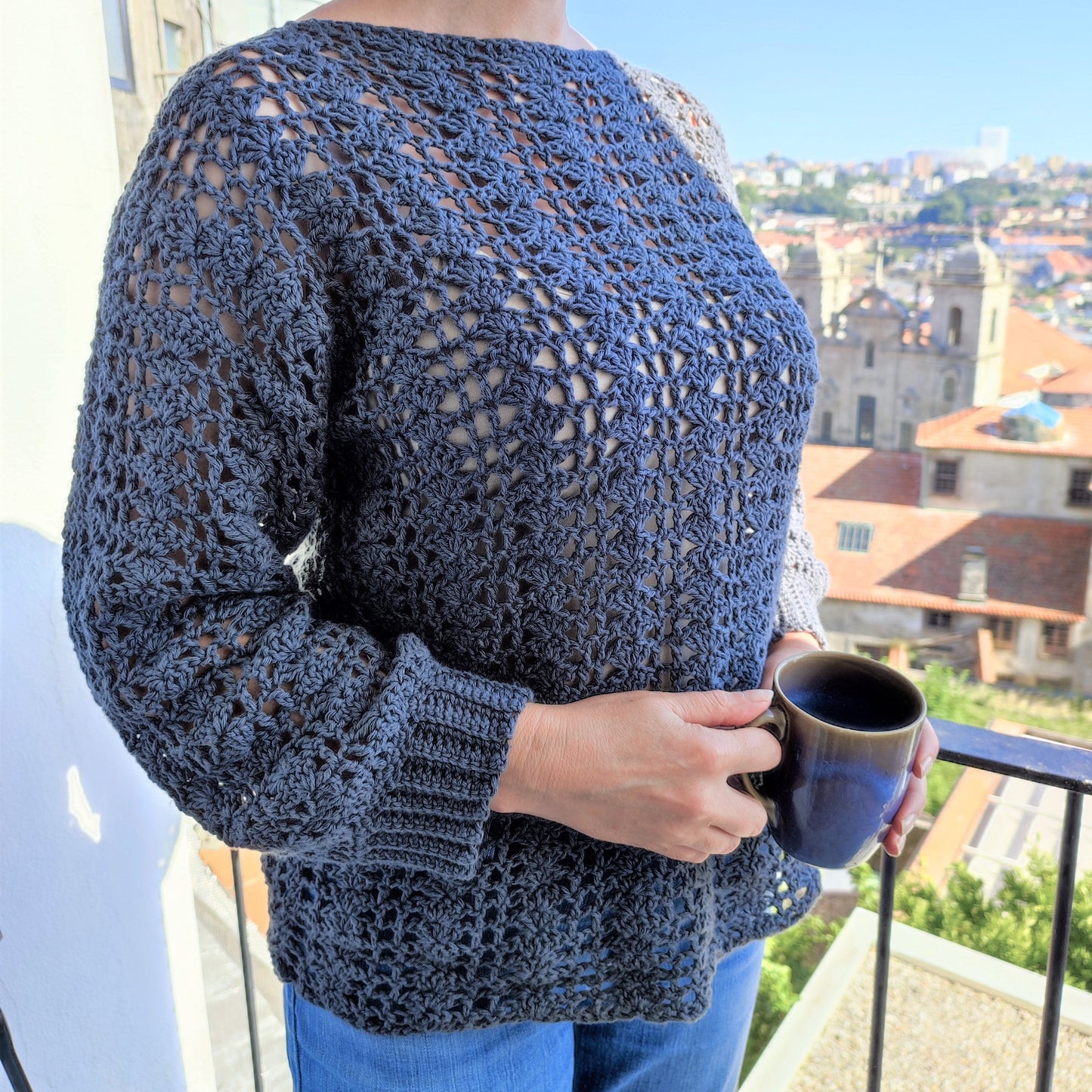 Crochet Sweater Pattern - Cordoaria Sweater - King & Eye