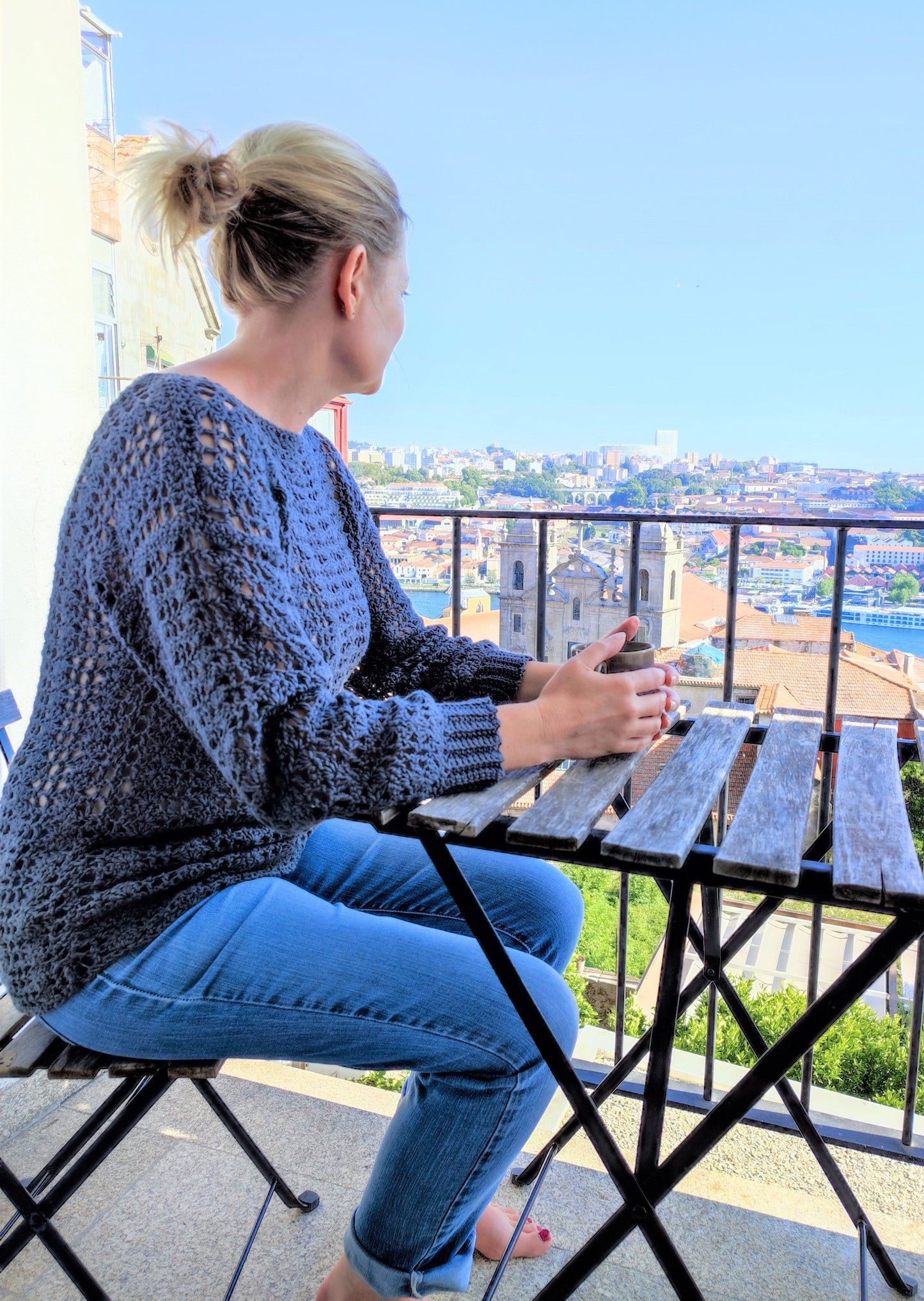 Crochet Sweater Pattern - Cordoaria Sweater - King & Eye