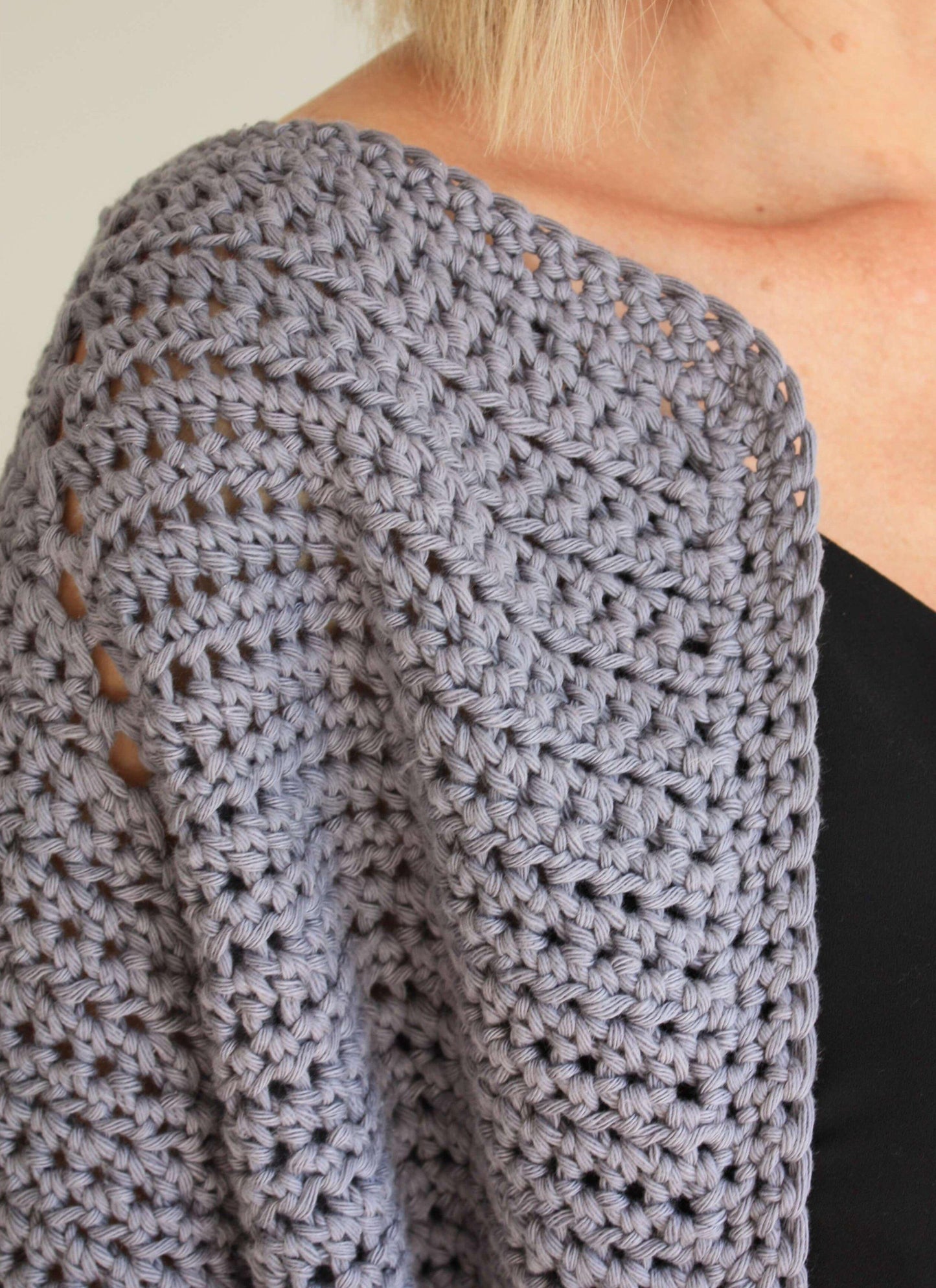 Easy Crochet Pattern - Balloon Sleeve Cardigan - King & Eye