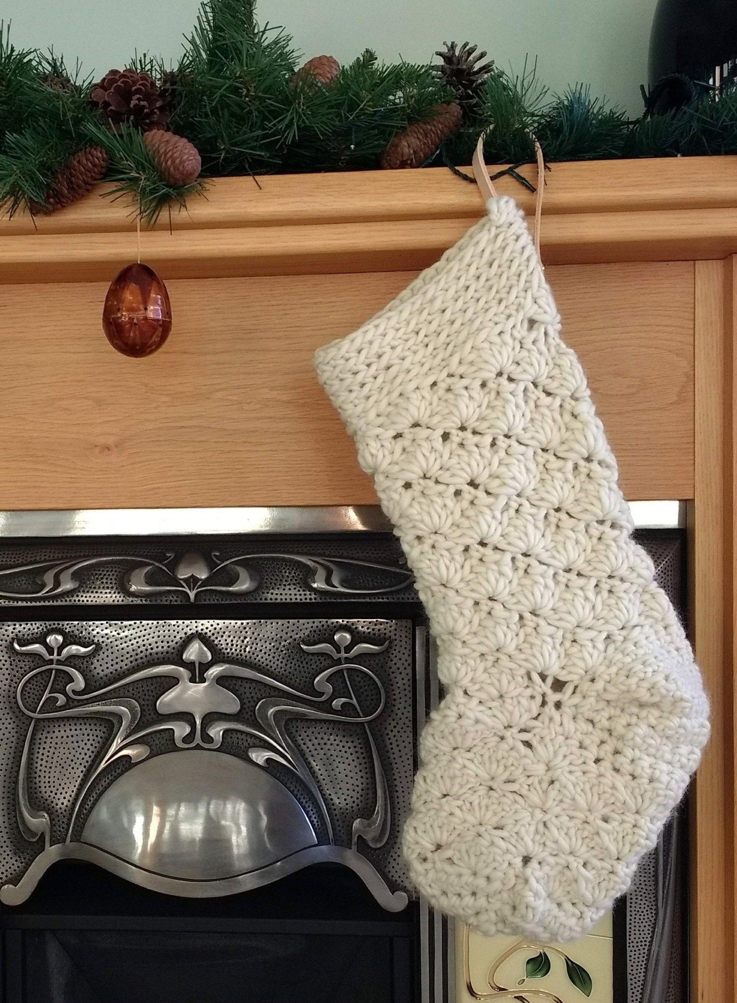 Easy Crochet Pattern - Giant Christmas Stocking - King & Eye