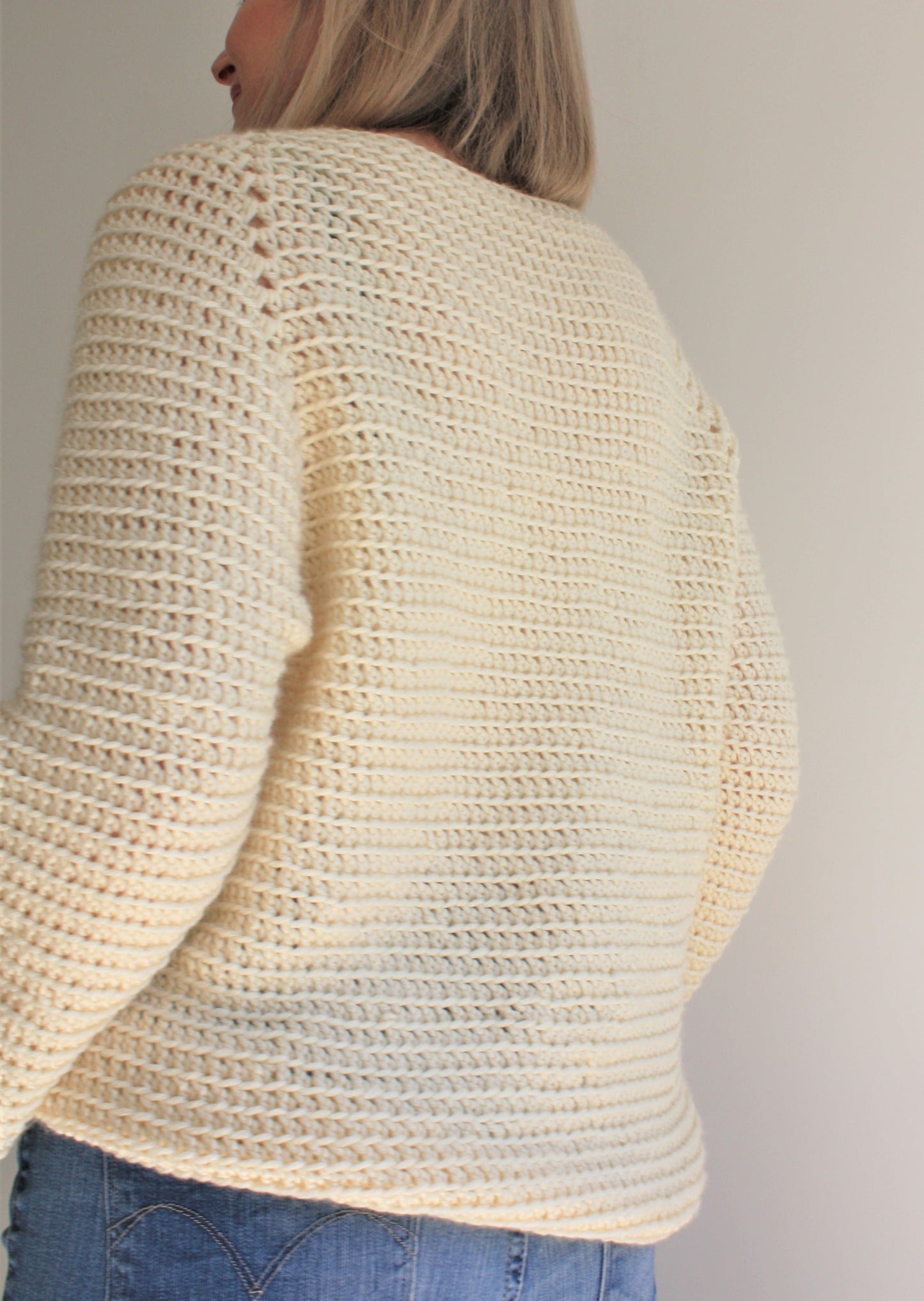 Easy Crochet Pattern - Top Down Raglan | St Ives Slouchy Sweater - King & Eye