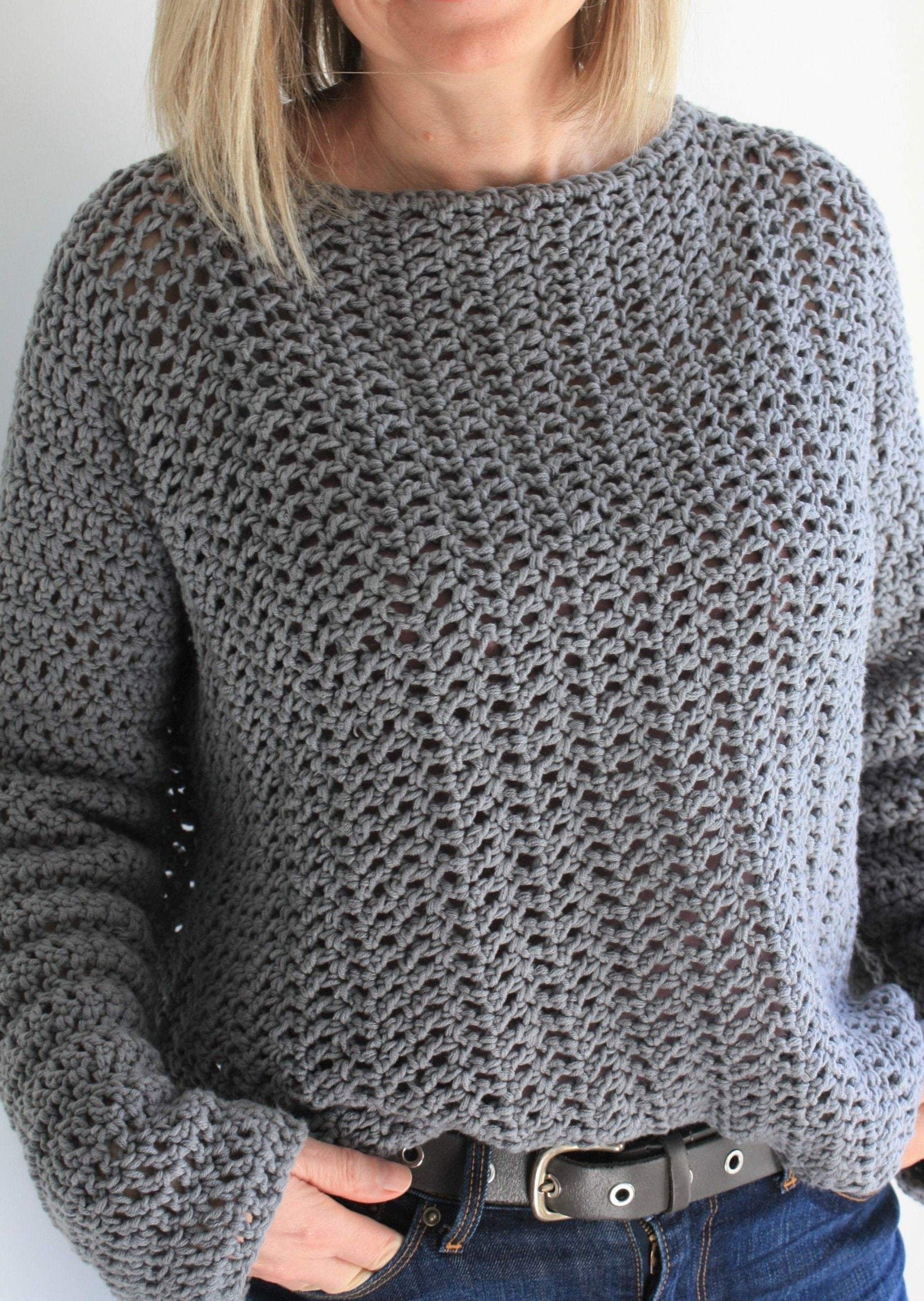 Fall Slouchy Sweater Crochet PATTERN