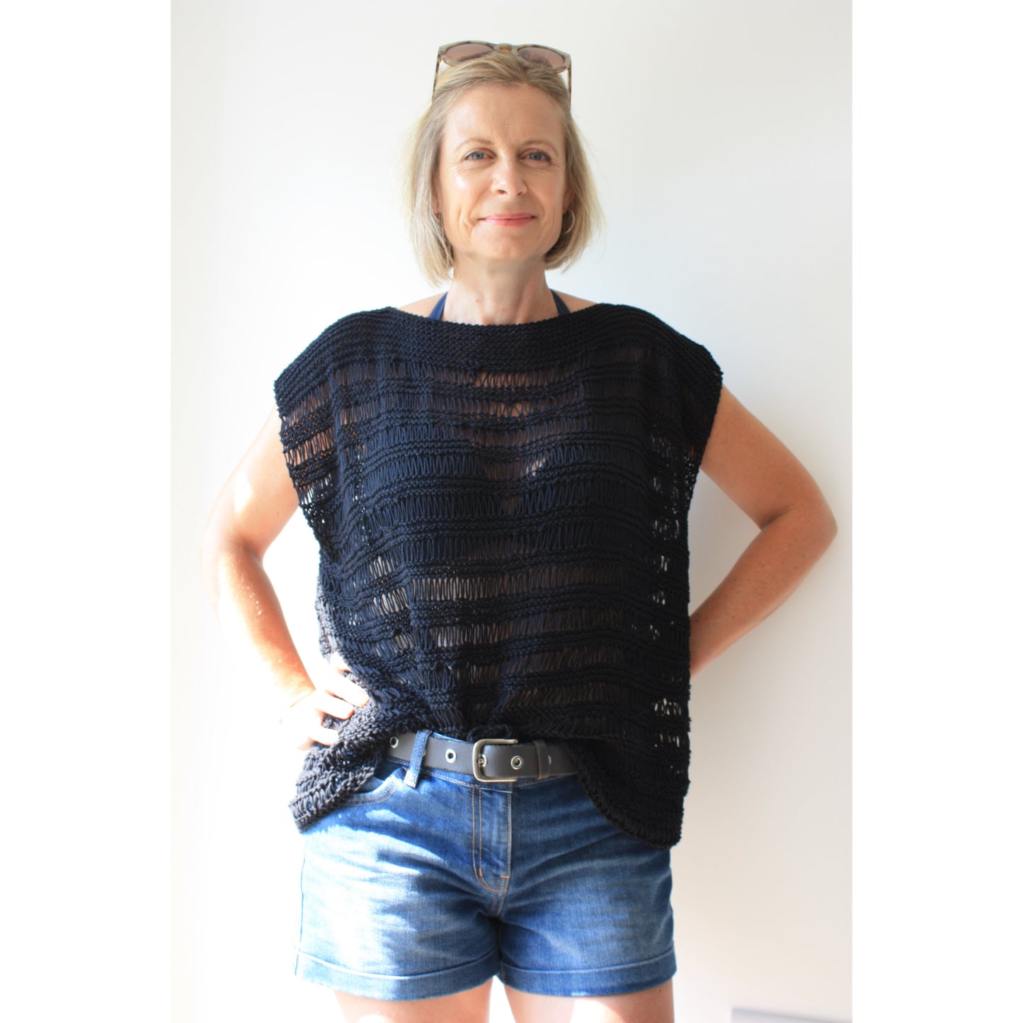 Easy Knitting Pattern - Bon Ares Summer Top - King & Eye