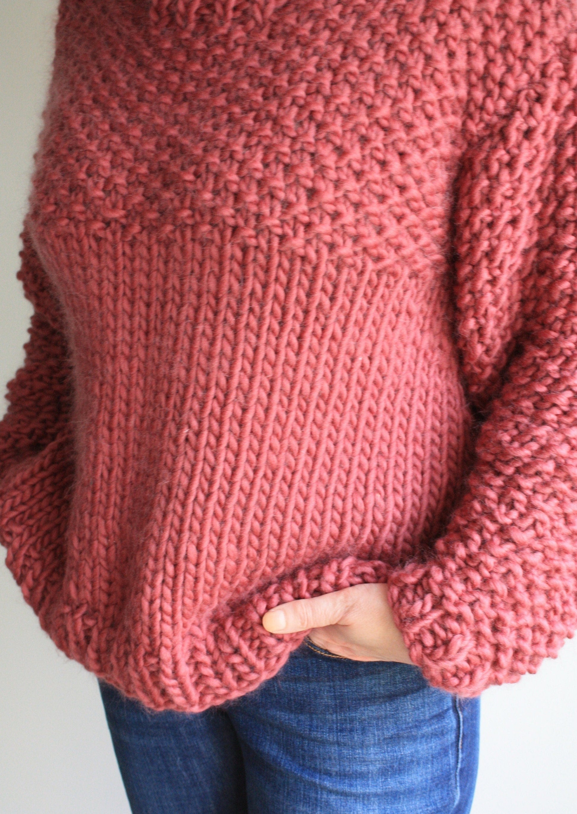 Easy Knitting Pattern - Chunky Knit Sweater | The Weekender - King & Eye