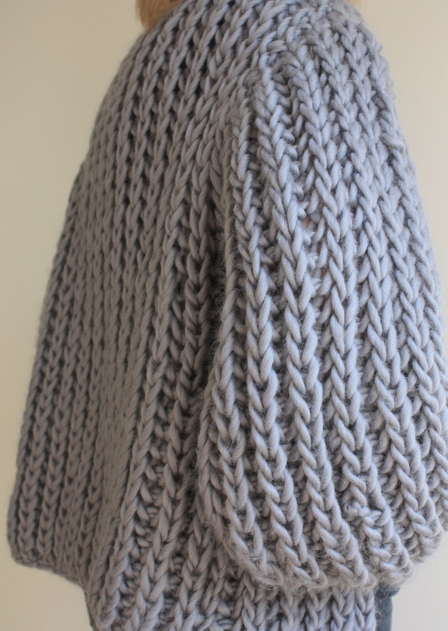 Easy Knitting Pattern - Oversized Chunky Knit Cardigan | The Portland Fisherman's Rib Knit Cardigan - King & Eye