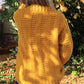 Chunky Knit Ribbed Cardigan Knitting Pattern - Golden Hour Cardigan - King & Eye