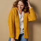 Chunky Knit Ribbed Cardigan Knitting Pattern - Golden Hour Cardigan - King & Eye