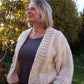 Chunky Knit Ribbed Cardigan Knitting Pattern - Golden Hour Cardigan - King & Eye