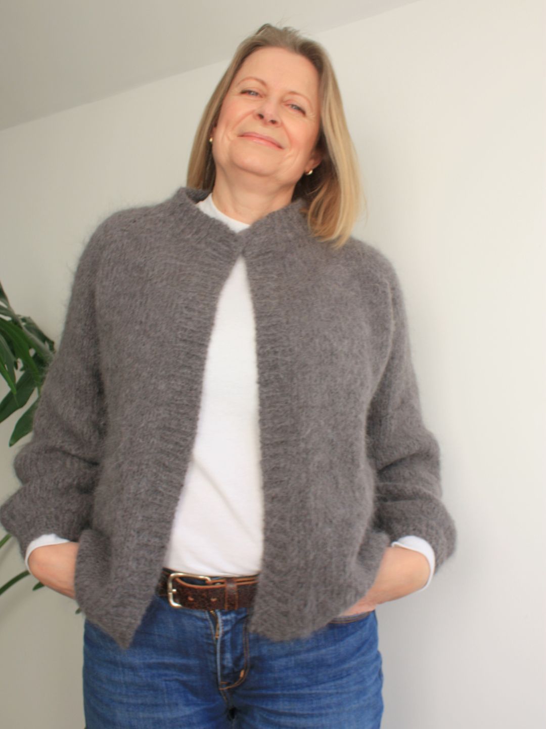 Chunky Raglan Cardigan Knitting Pattern - Skyja Cardigan - King & Eye