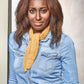 Mini Scarf Knitting Pattern – Easy Ribbed DK Scarf PDF - Cindy Scarf - King & Eye
