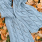 Mock Cable Scarf Knitting Pattern – Thornbury Easy Aran Cable-Effect Scarf PDF - King & Eye