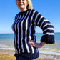 Chunky Striped Sweater Knitting Pattern - Sandgate Sweater - King & Eye