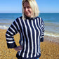 Chunky Striped Sweater Knitting Pattern - Sandgate Sweater - King & Eye