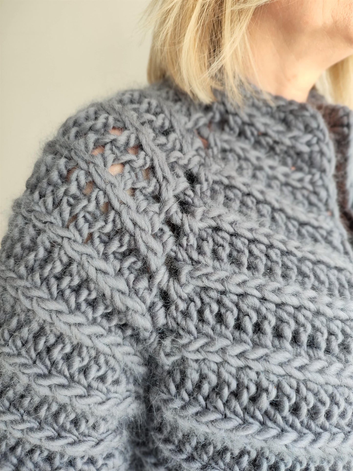 Easy Crochet Chunky Cardigan - Lindisfarne Cardigan - King & Eye