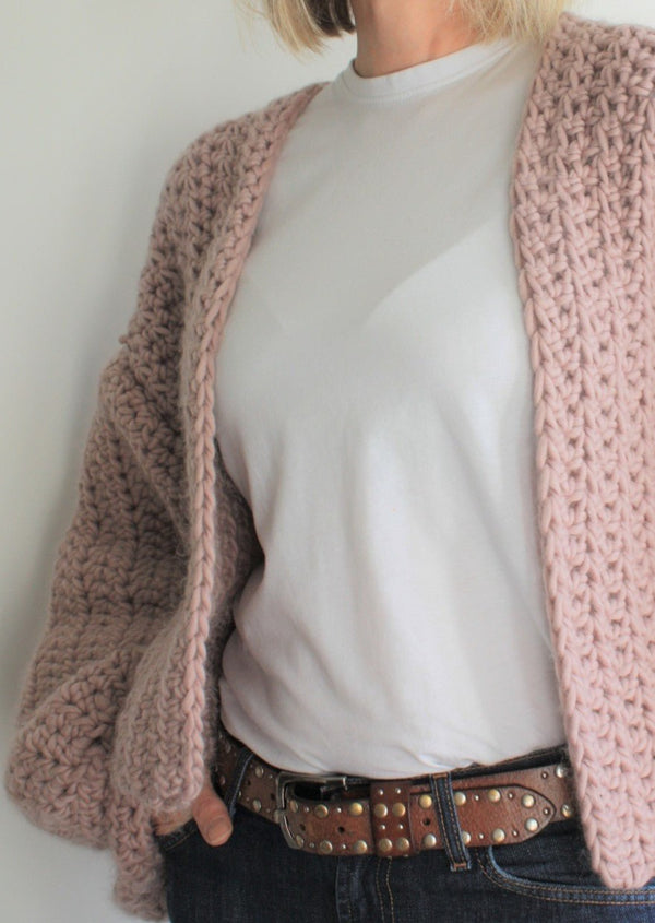 Easy Crochet Pattern - Balloon Sleeve Bomber – King & Eye