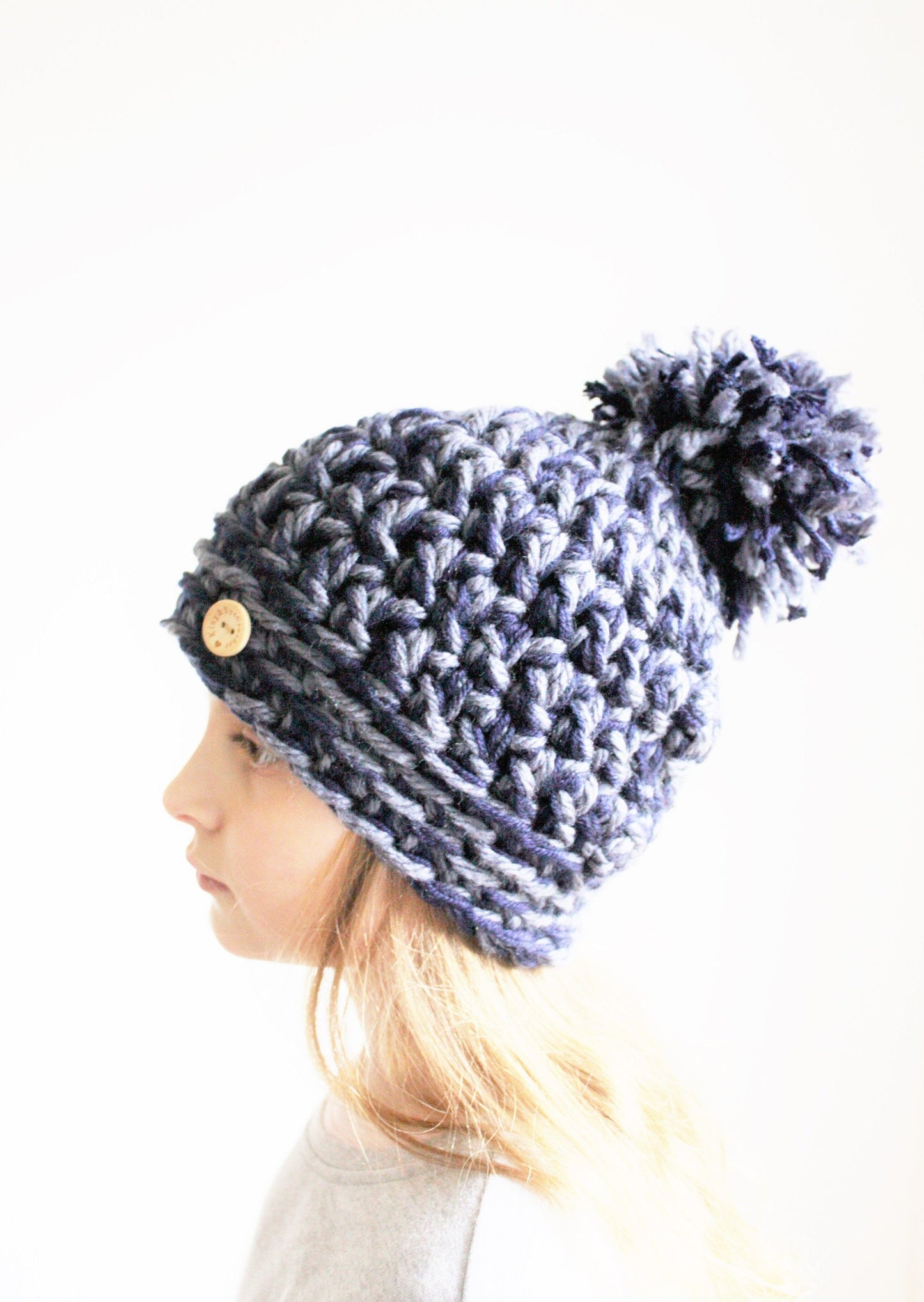 Easy Crochet Pattern - Beginners Chunky Winter Hat - King & Eye