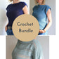 Easy Crochet Pattern Bundle - Summer Tops - King & Eye