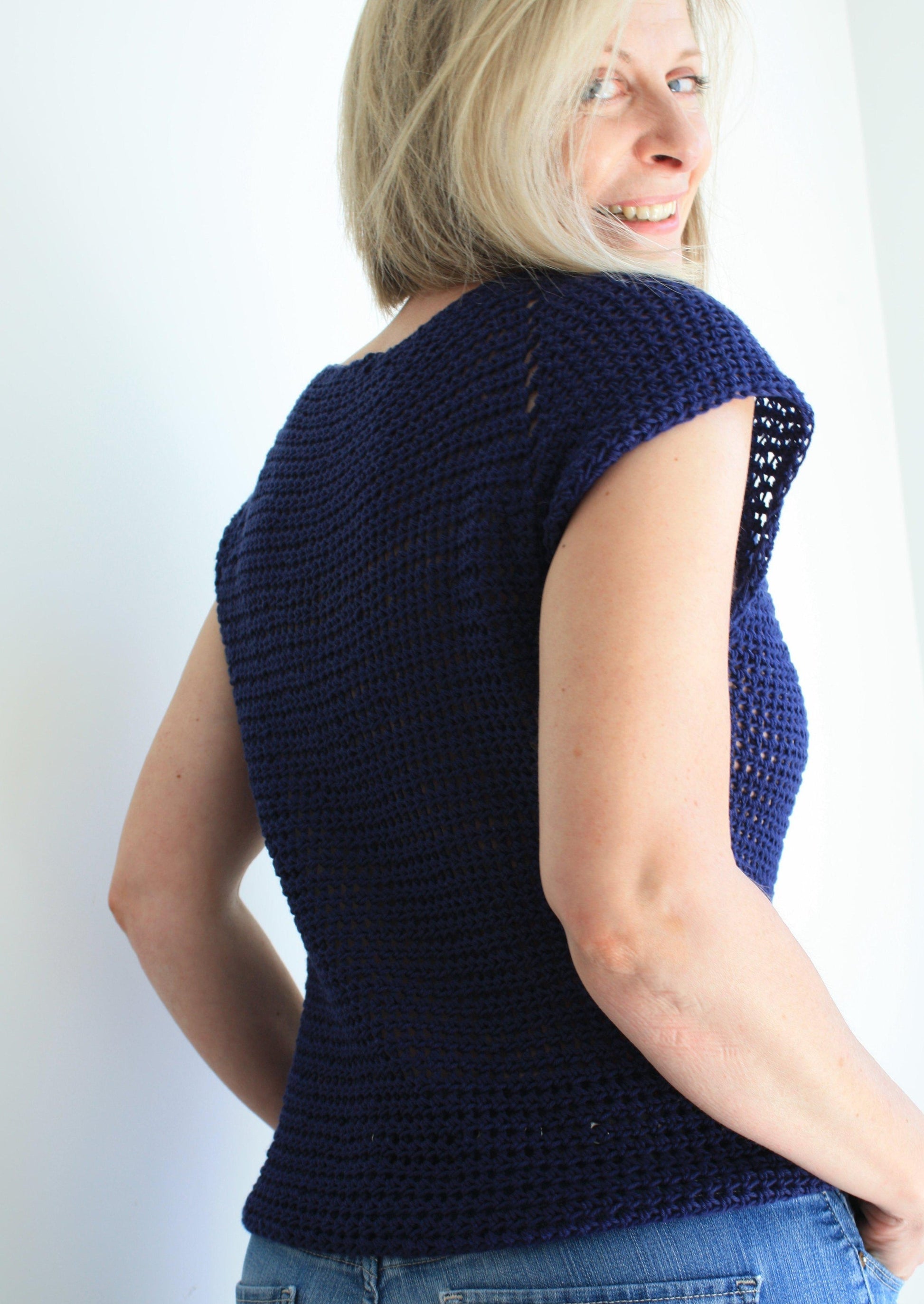 Easy Crochet Pattern - Hits The Spot Vest Top - King & Eye