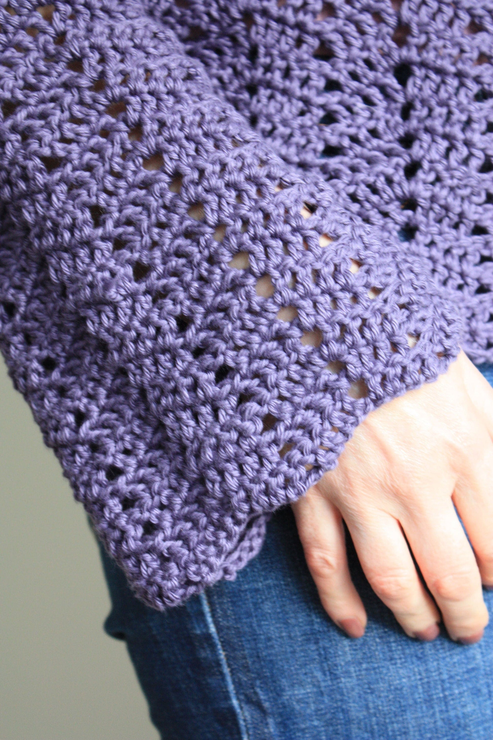 Easy Crochet Pattern - Spring Breeze Lace Sweater - King & Eye