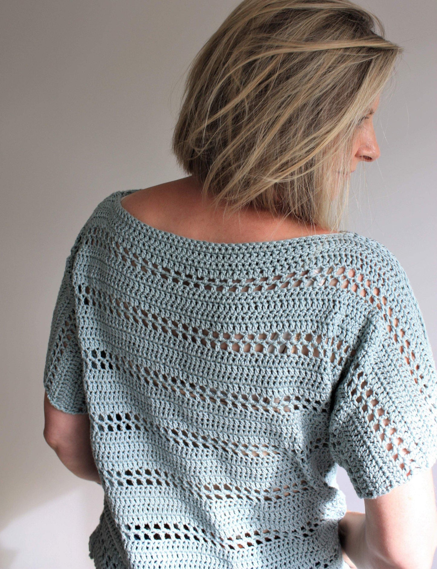 Easy Crochet Pattern - Tavira Tee Summer Top - King & Eye