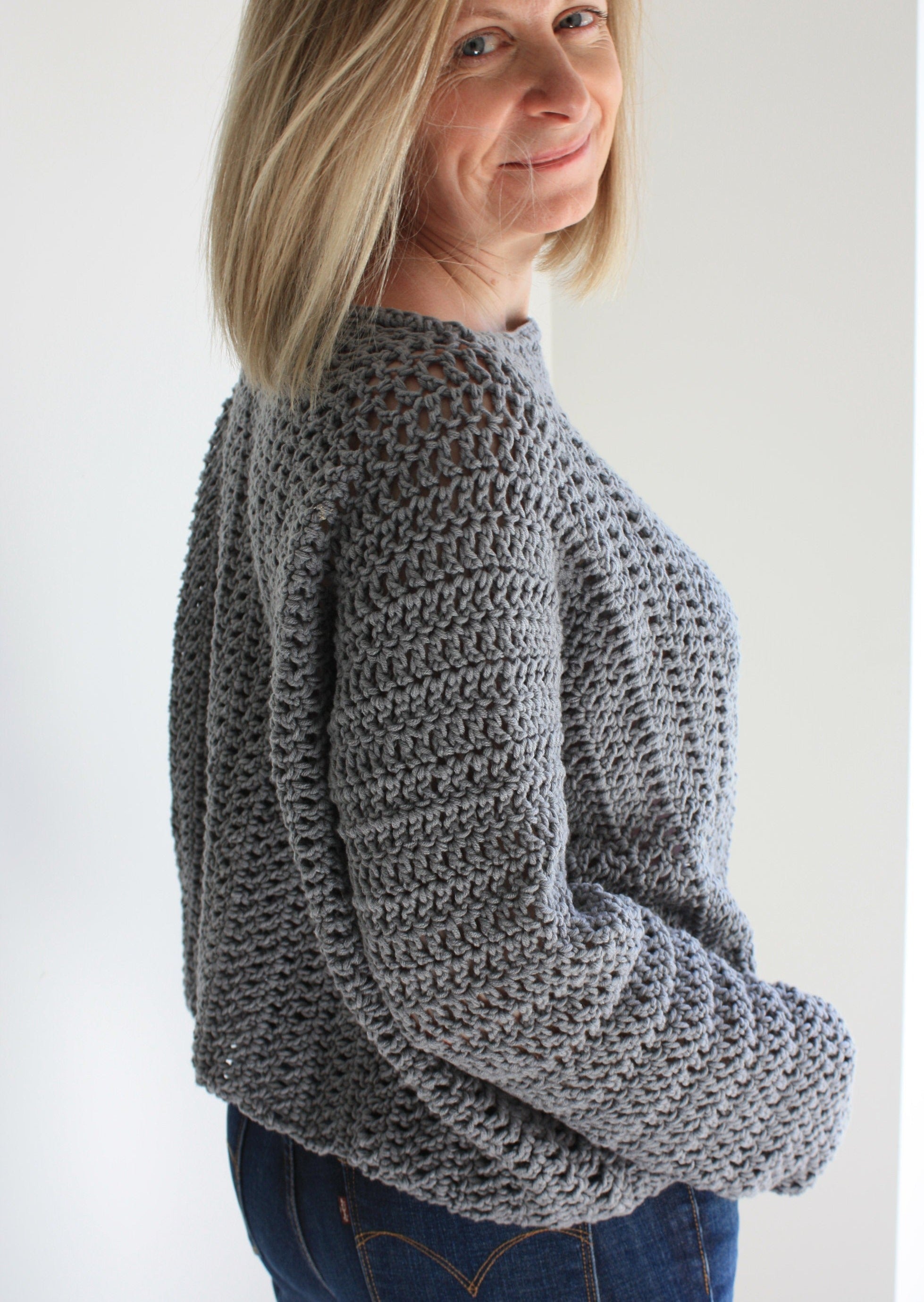 Easy Crochet Pattern - Tulip Time Sweater – King & Eye