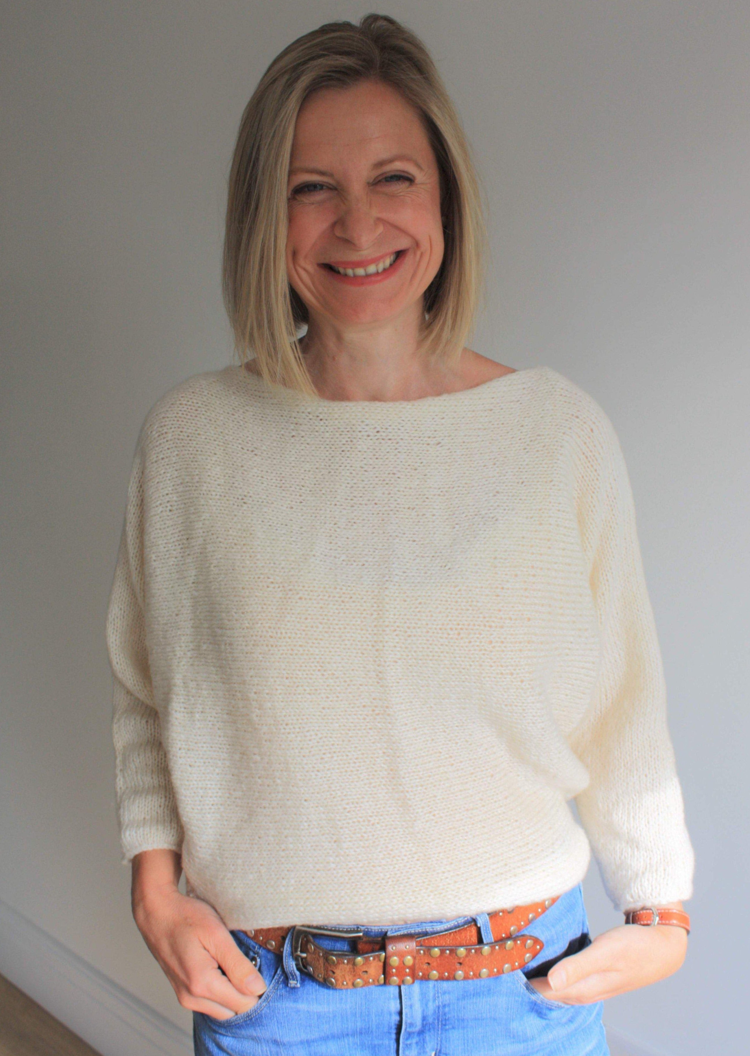 Batwing knitted outlet jumper