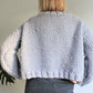 Easy Knitting Pattern - Chunky Knit Moss Stitch Cropped Cardigan | Mosscrop Cardigan - King & Eye