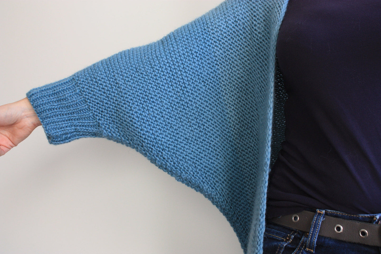 Easy Knitting Pattern - Oversized Batwing Cardigan | The Auchenbrach Cardigan - King & Eye