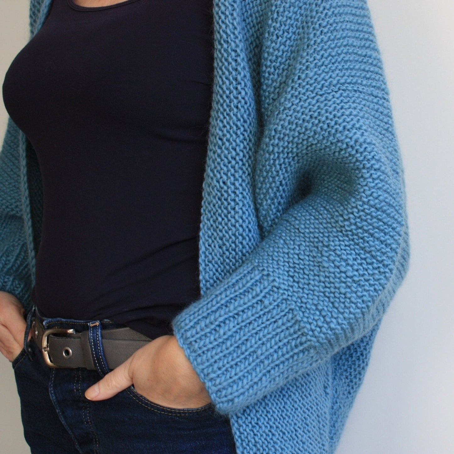 Easy Knitting Pattern - Oversized Batwing Cardigan | The Auchenbrach Cardigan - King & Eye