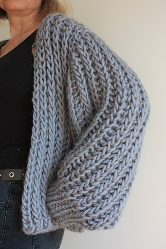Easy Knitting Pattern - Oversized Chunky Knit Cardigan | The Portland ...