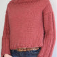 Easy Knitting Pattern - Railway Sleeve Cropped Sweater - King & Eye