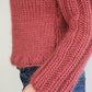 Easy Knitting Pattern - Railway Sleeve Cropped Sweater - King & Eye