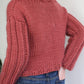 Easy Knitting Pattern - Railway Sleeve Cropped Sweater - King & Eye