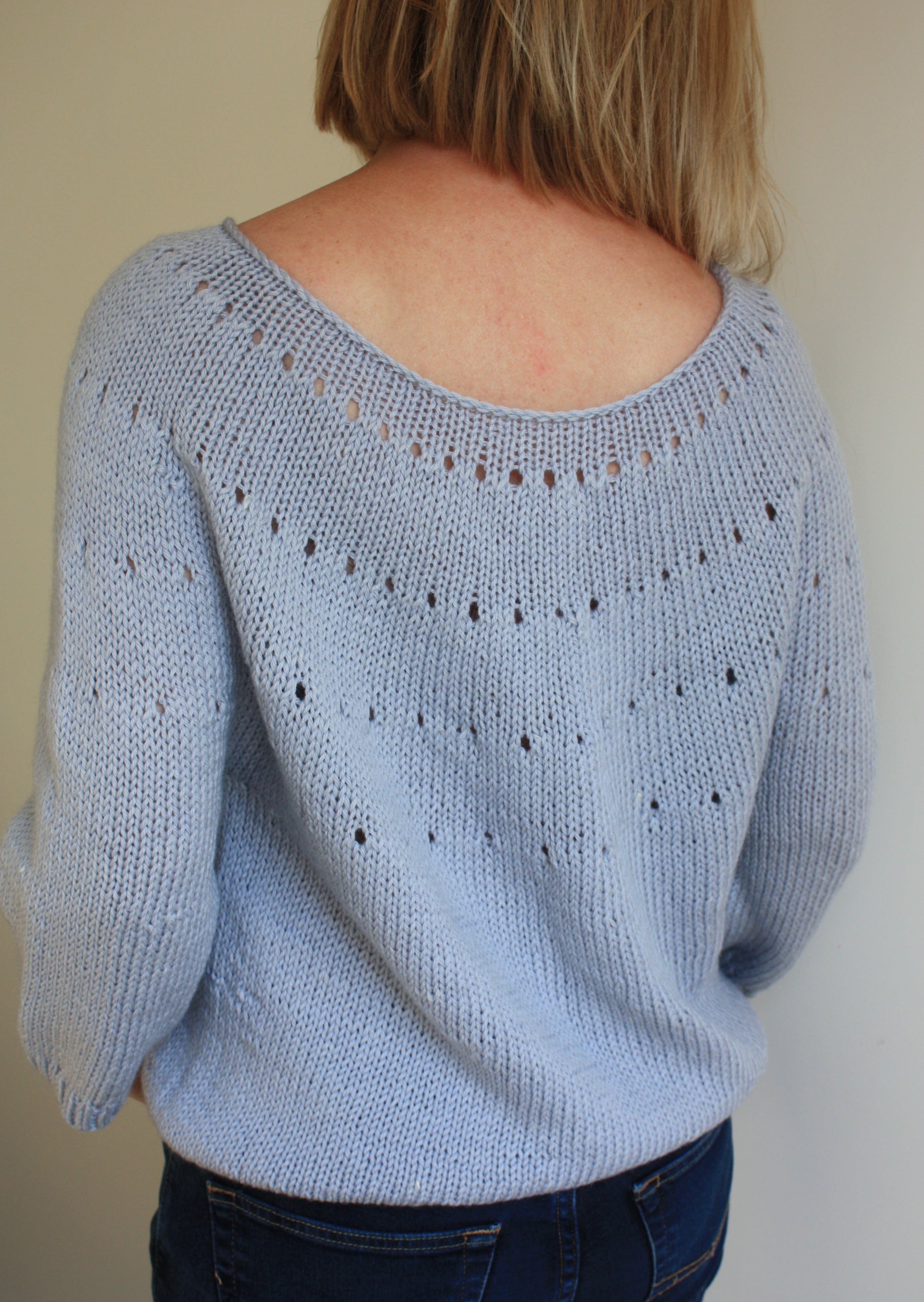 Simple sweater knitting on sale pattern