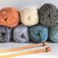 Knitting & Crochet Yarn, Worsted/Aran Weight Merino Silk Yarn - King & Eye