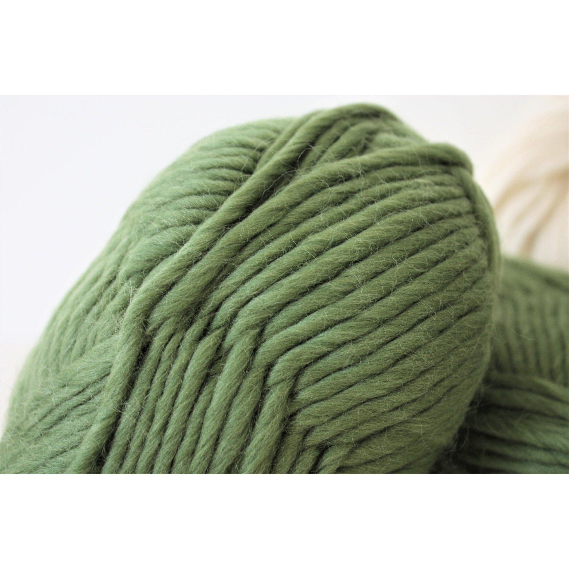 Super Chunky Pure Merino Wool Knitting Yarn - Olive Green – King & Eye
