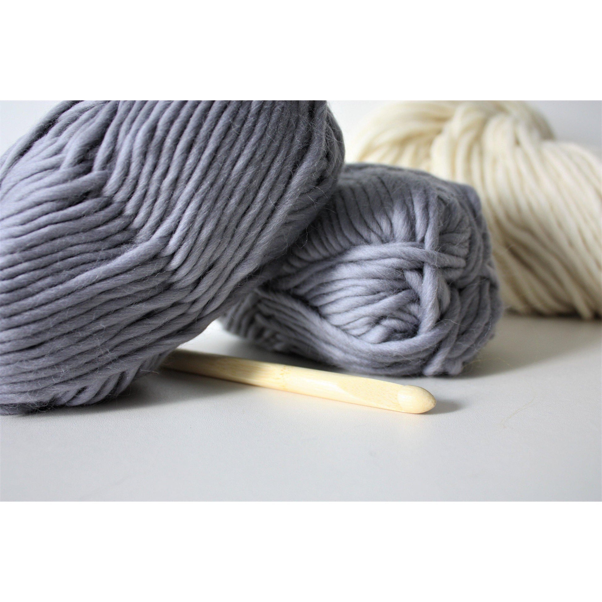 Super Chunky Pure Merino Wool Knitting Yarn - Olive Green - King & Eye